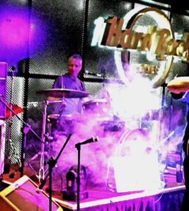Robonzo on drums at Hard Rock Panama